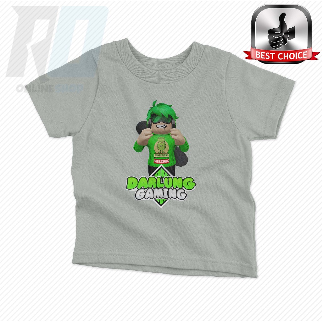 ( Free Nama ) Baju Kaos Atasan Anak Darlung Gaming Terbaru