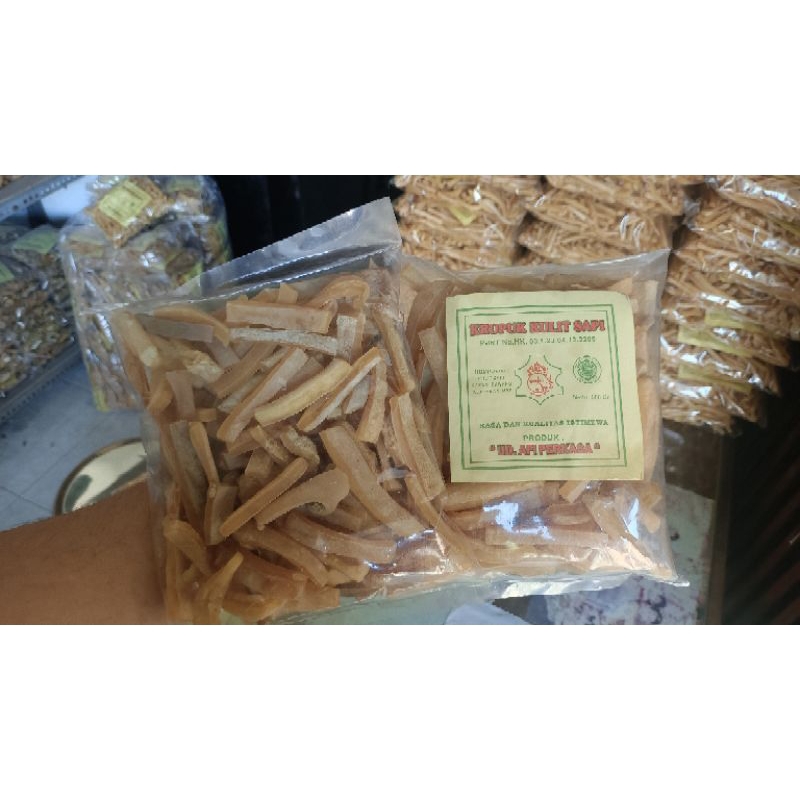 

krecek Rambak stik tebal krupuk kulit sapi (500gr)