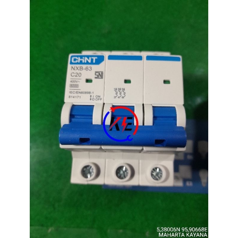 Mcb Chint 3P 20A,10A, 16A, 25A