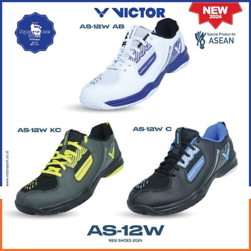 Victor AS-12W Badminton Shoes | Sepatu Bulu Tangkis Victor