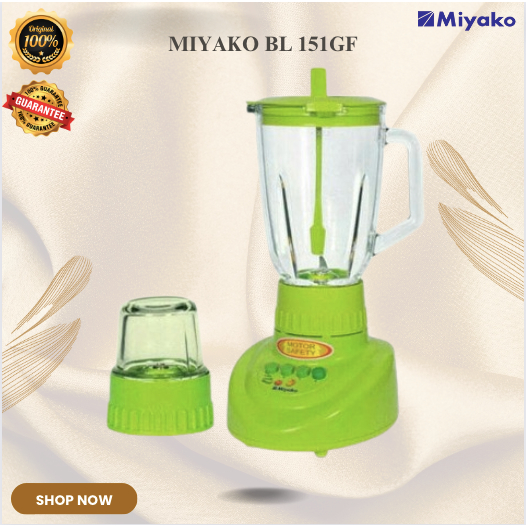 MIYAKO BLENDER KACA BL 151GF 2IN1/BL151GF/BL151 GF/BL-151GF/BL-151 GF/ORIGINAL MIYAKO/GARANSI RESMI