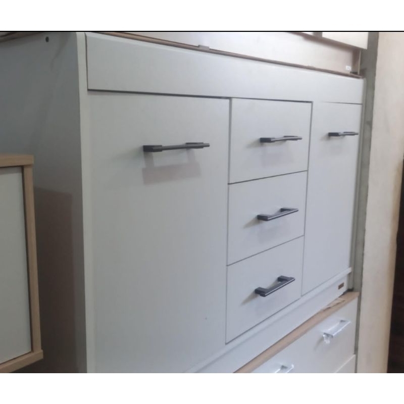 Sideboard Putih Rak TV Meja TV Laci Putih minimalis