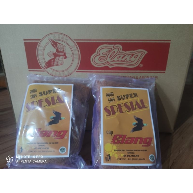 

Abon Sapi Manis dan pedas SUPER SPESIAL cap elang kemasan 250gr