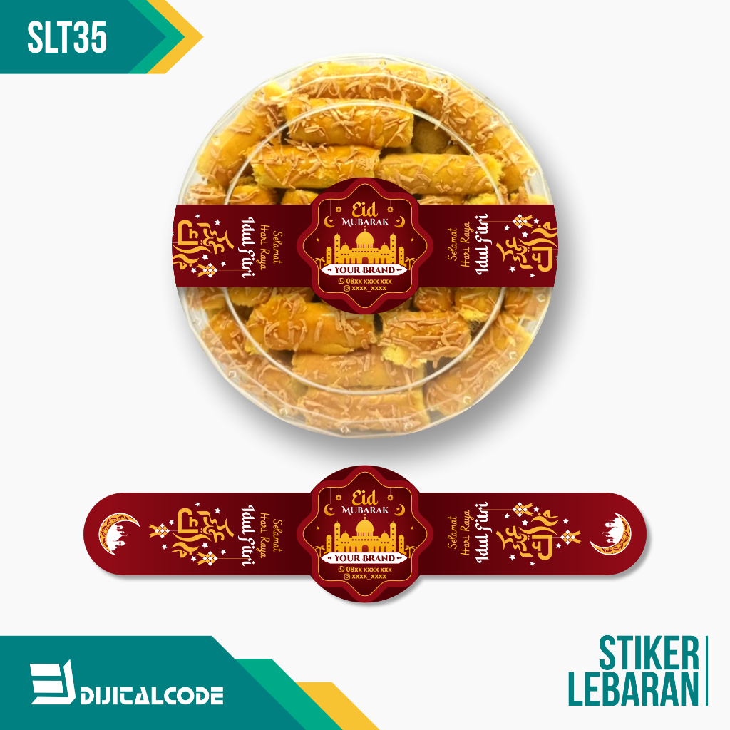 

SLT35 Stiker Label Parcel Segel Toples Kue Lebaran Idul Fitri