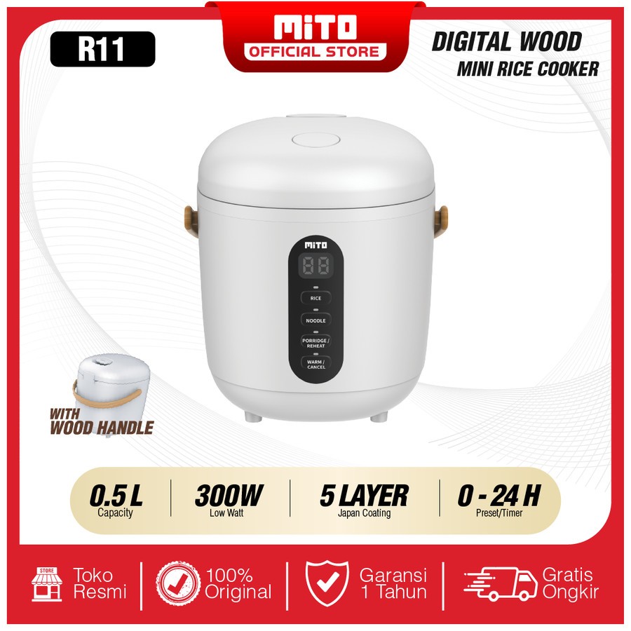 MITOCHIBA Rice Cooker Mini Digital 0.5 Liter - R11