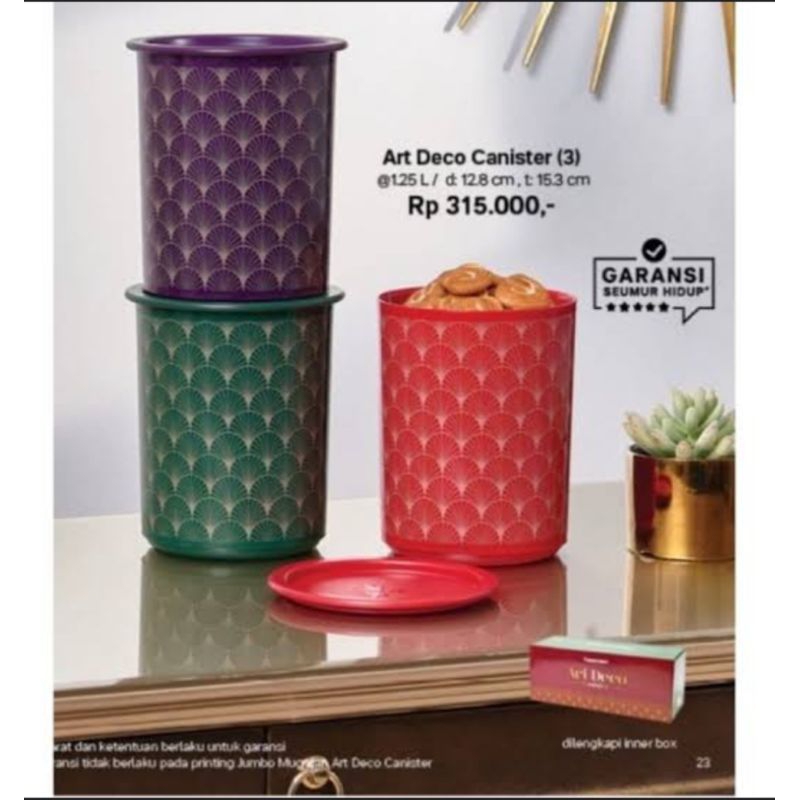 Art Deco Canister set Tupperware (3)
