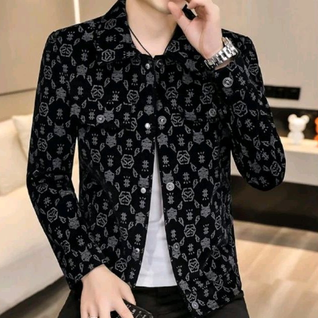 Jaket kemeja cowok keren Korean style original