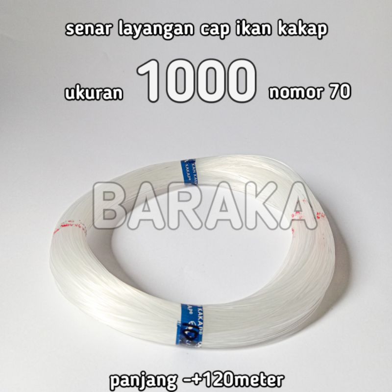 senar cap ikan kakap ukuran 1000