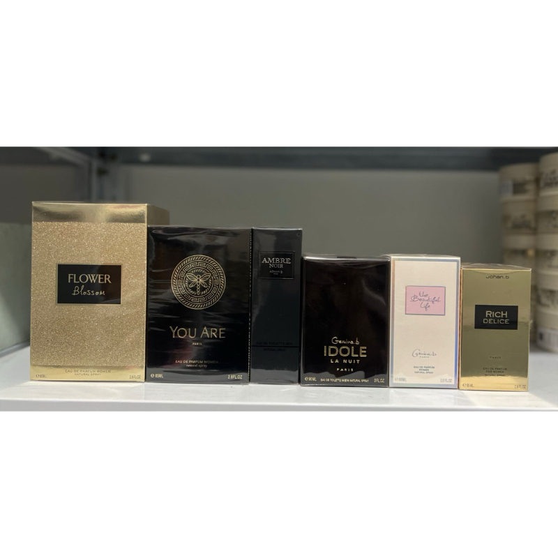 GEPARLYS PARFUM EDP dan EDT : Flower Blossom / You Are / Ambre Noir / Beautiful Life / Idole La Nuit