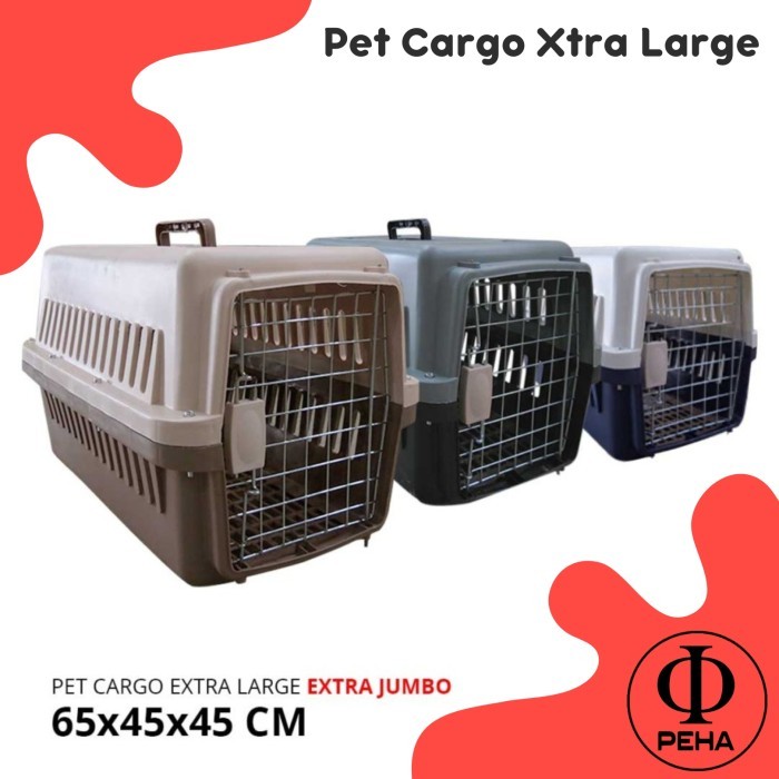 Pet Cargo XL EXTRA SPACE 65 X 45 X 45 PetCargo Kucing/Kelinci Pet cargo Anjing
