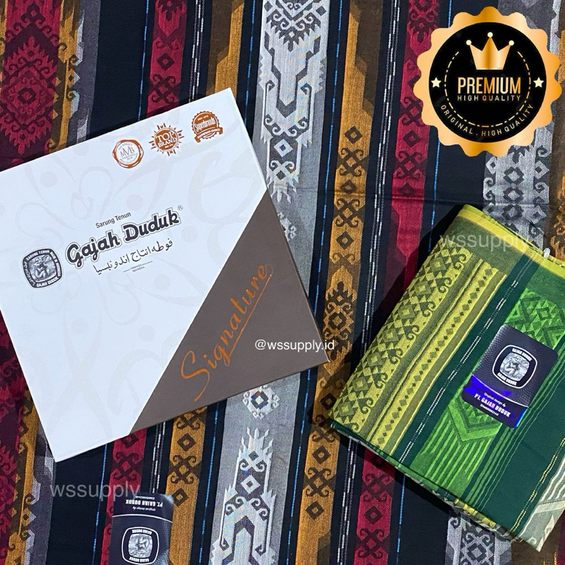 Sarung Tenun Gajah Duduk SIGNATURE motif spesial terbaik