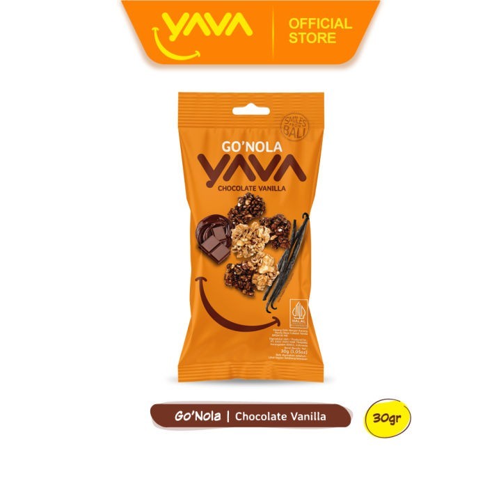 

Yava Granola Go'Nola Chocolate Vanilla 30gr || Snack Diet || Makanan Ringan