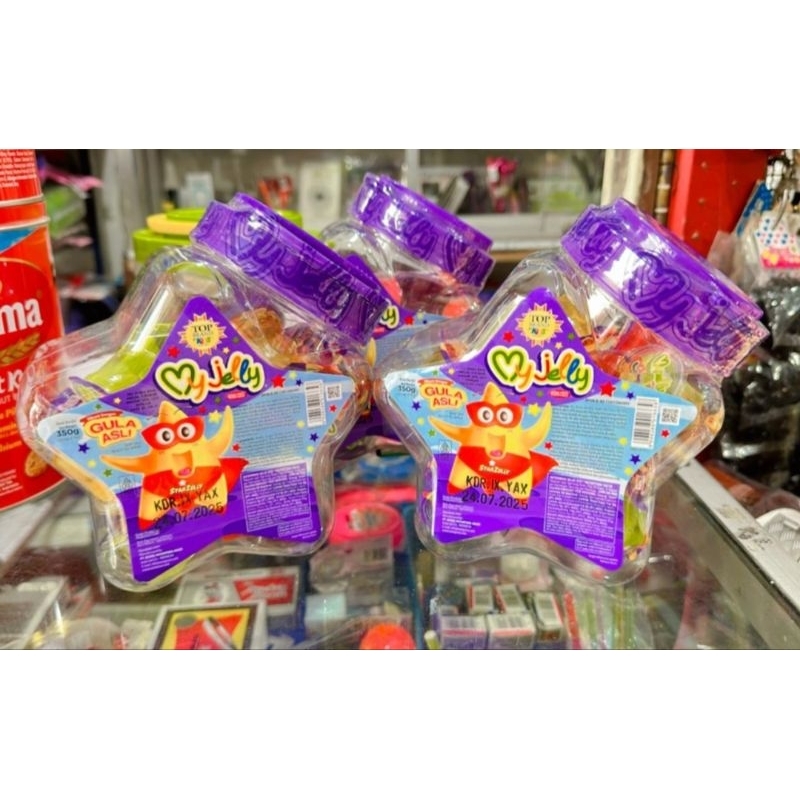 

(FREE WRAP) READY JELLY STAR TOPLES 350 G PARCEL LEBARAN