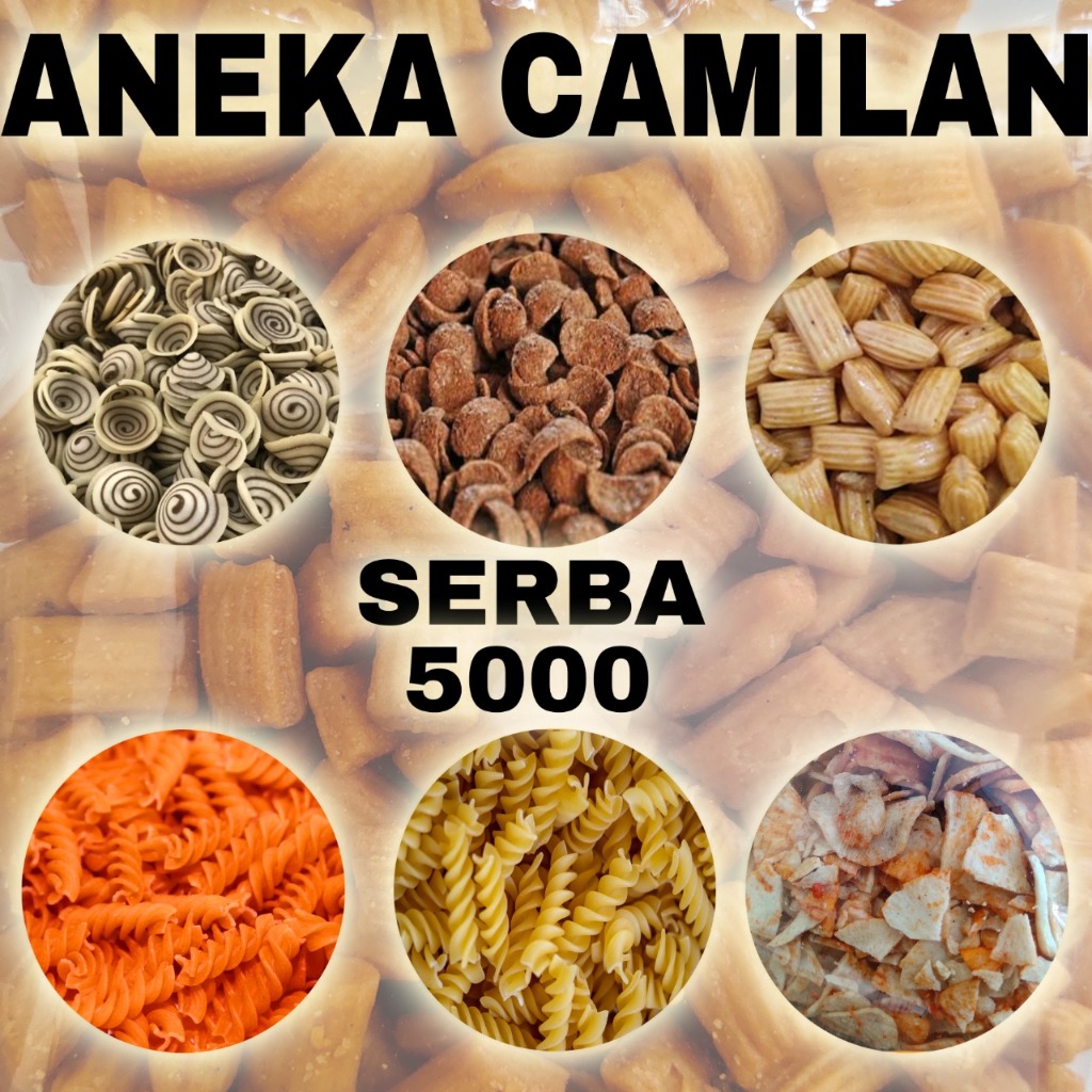 

Camilan Serba 5000 / Snack Kiloan / Makanan Ringan / Camilan / Jajan Murah