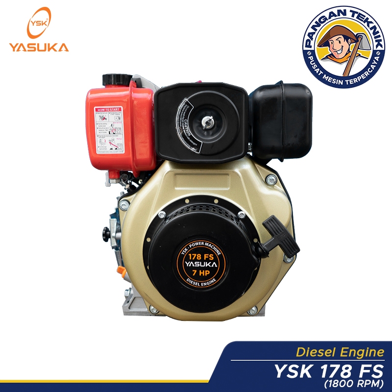 MESIN PENGGERAK DIESEL YASUKA  DYSK 178FS 7 PK PUTARAN LAMBAT