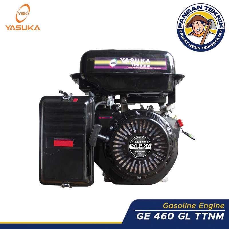 MESIN PENGGERAK BENSIN YASUKA | GX 460 GL TITANIUM ( PUTARAN LAMBAT - GEAR ) | MESIN KETINTING