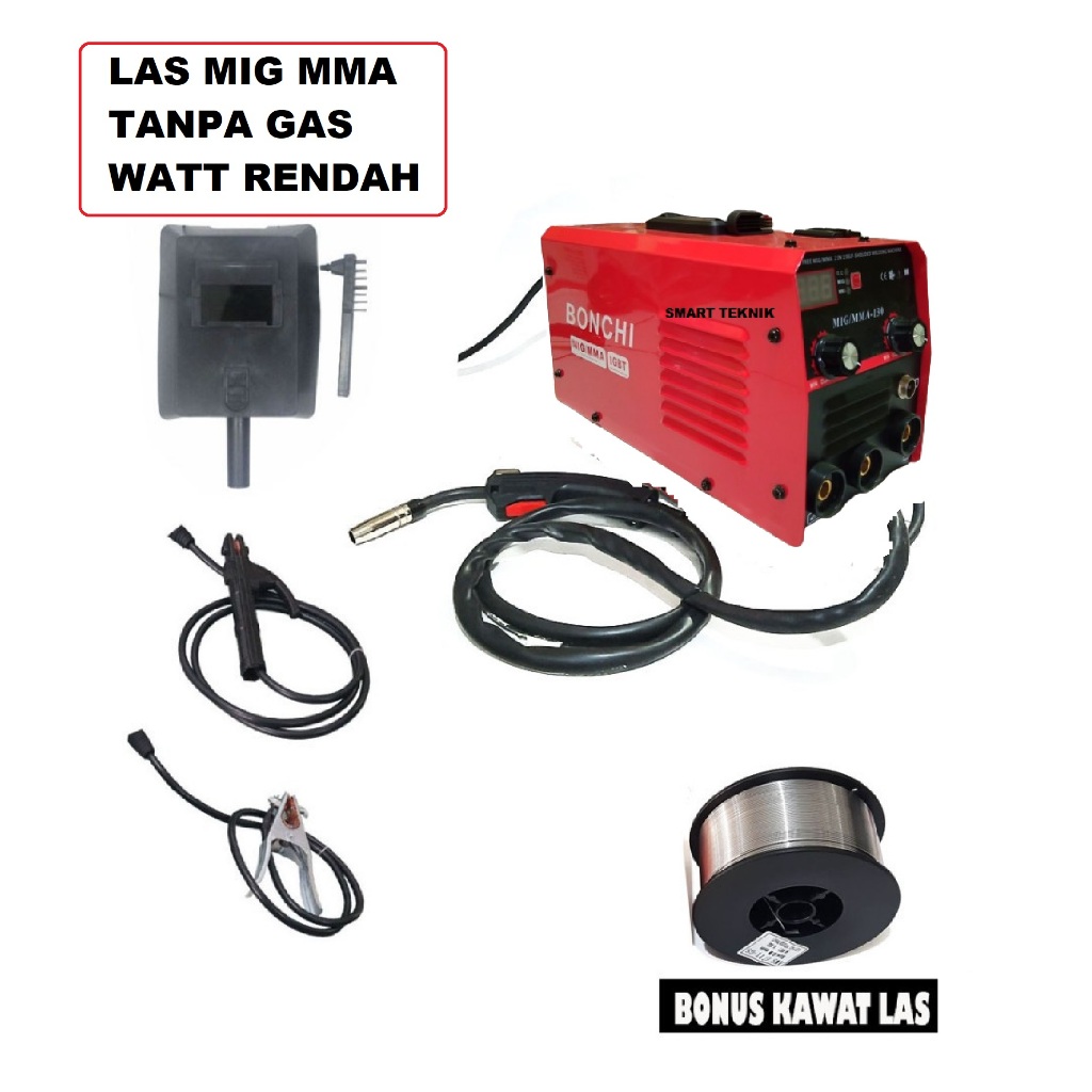 Mesin Las MIG Listrik trafo las welding inverter Las Tanpa Gas Travo Inverter trafo las welding