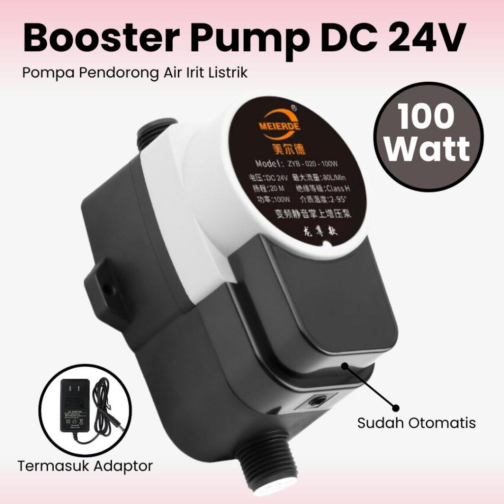 Pompa dorong otomatis Booster pump DC 24V Pendorong keran Air Otomatis 100 Watt Kran Shower water heater bak mandi mesin cuci