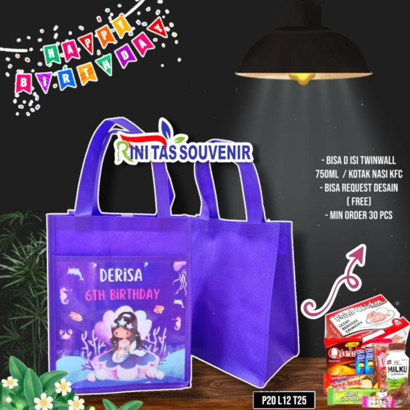 

TAS ULANG TAHUN KANTONG FULL KAIN TAS ULANG TAHUN CUSTOM DESAIN