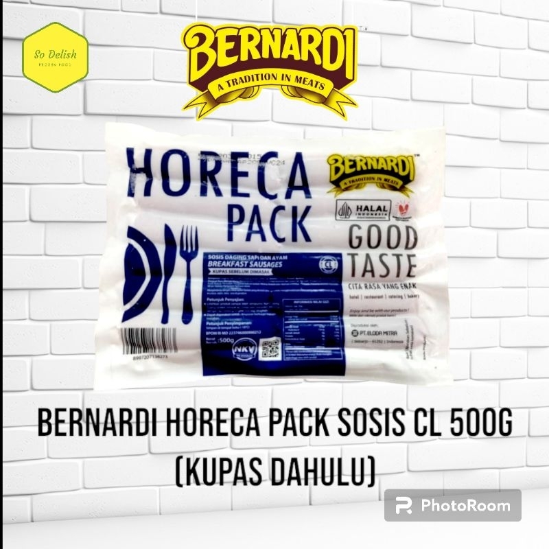 

bernardi sosis sapi horeca pack 500g CL