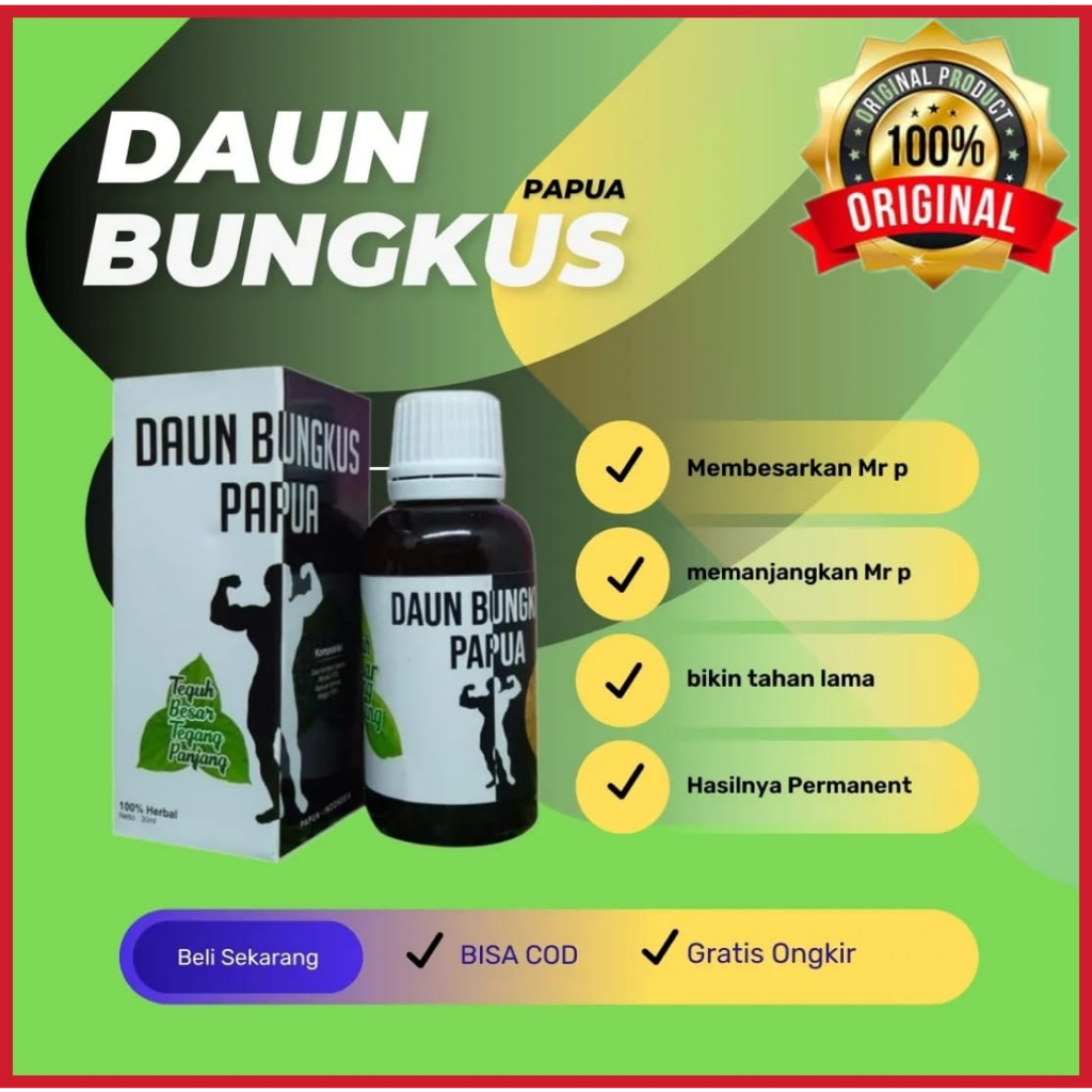 OBAT PEMBESAR PENIS ASLI PEMBESAR MR P DAUN BUNGKUS PAPUA ORIGINAL 100% PEMBESAR PENIS100%AMPUH