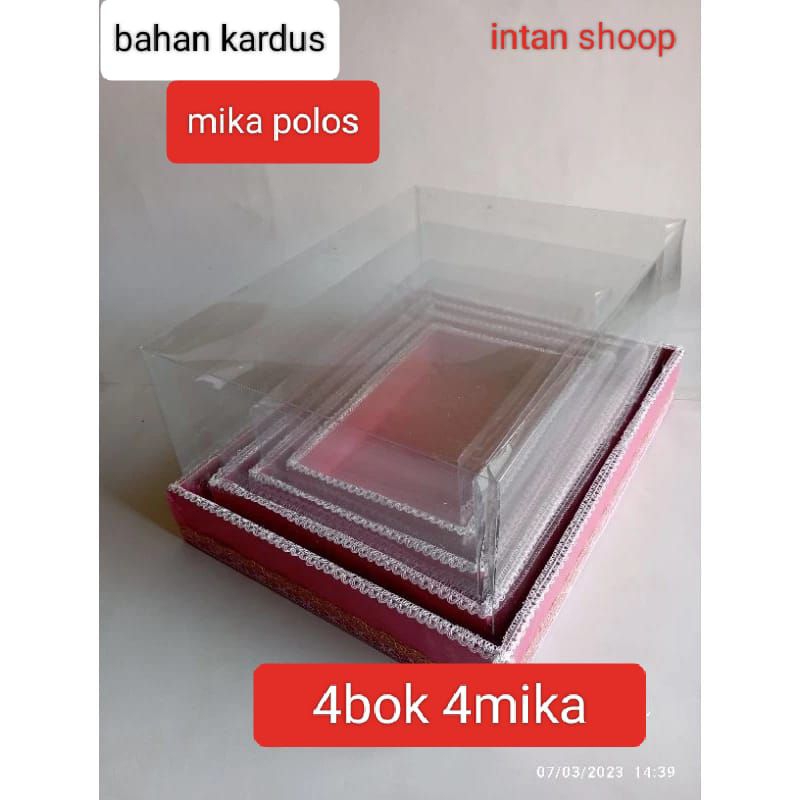 

BOK SESERAHAN PERNIKAHAN ISI 4 FULL MIKA POLOS BAHAN KARDUS KOTAK KADO PARSEL TUNANGAN MODEL PREMIUM