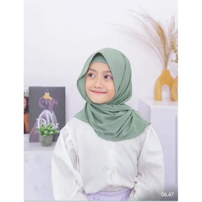 Pashmina inner anak Jersey, pastan anak, pashmina instan anak