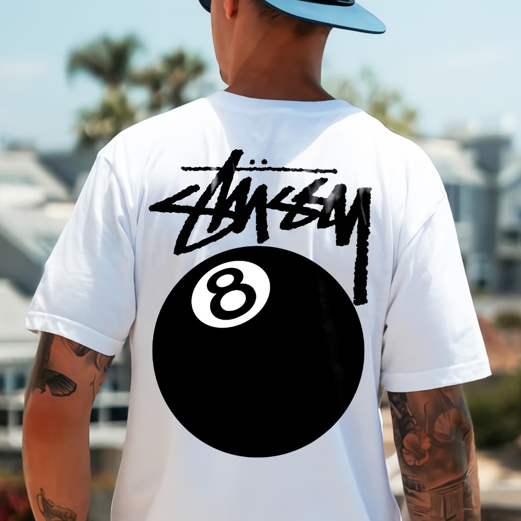 BL Baju Kaos T shirt T-shirt Tshirt Distro Katun Combed 24S Premium Pakaian Unisex Pria Wanita STUSS