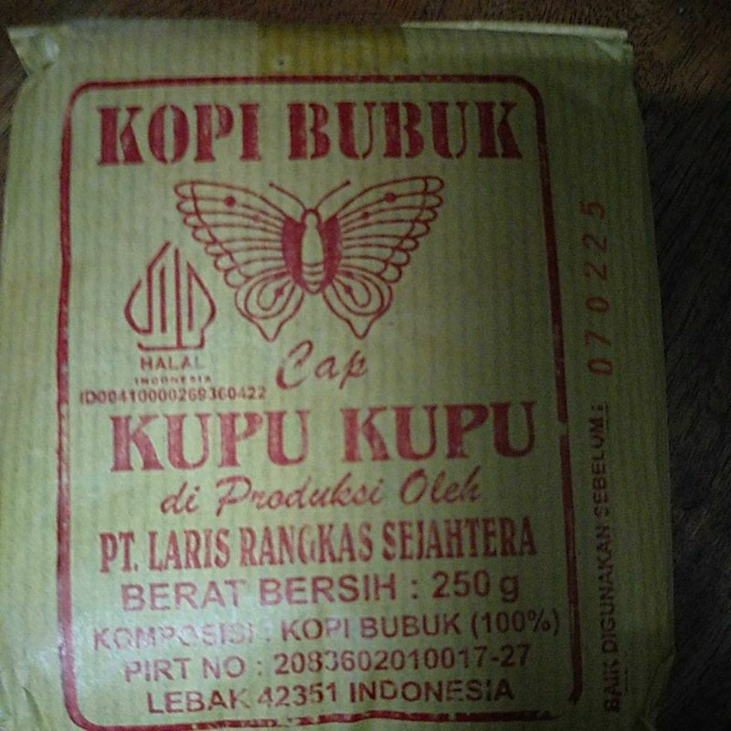

kopi bubuk cap kupu kupu