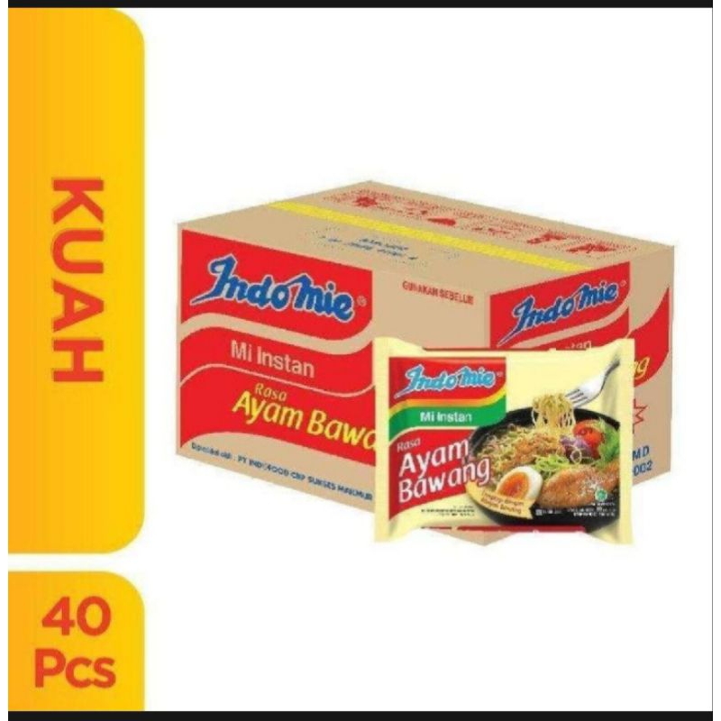 

Indomie ayam bawang 1 dus 40 bungkus indomie rebus 1 dus