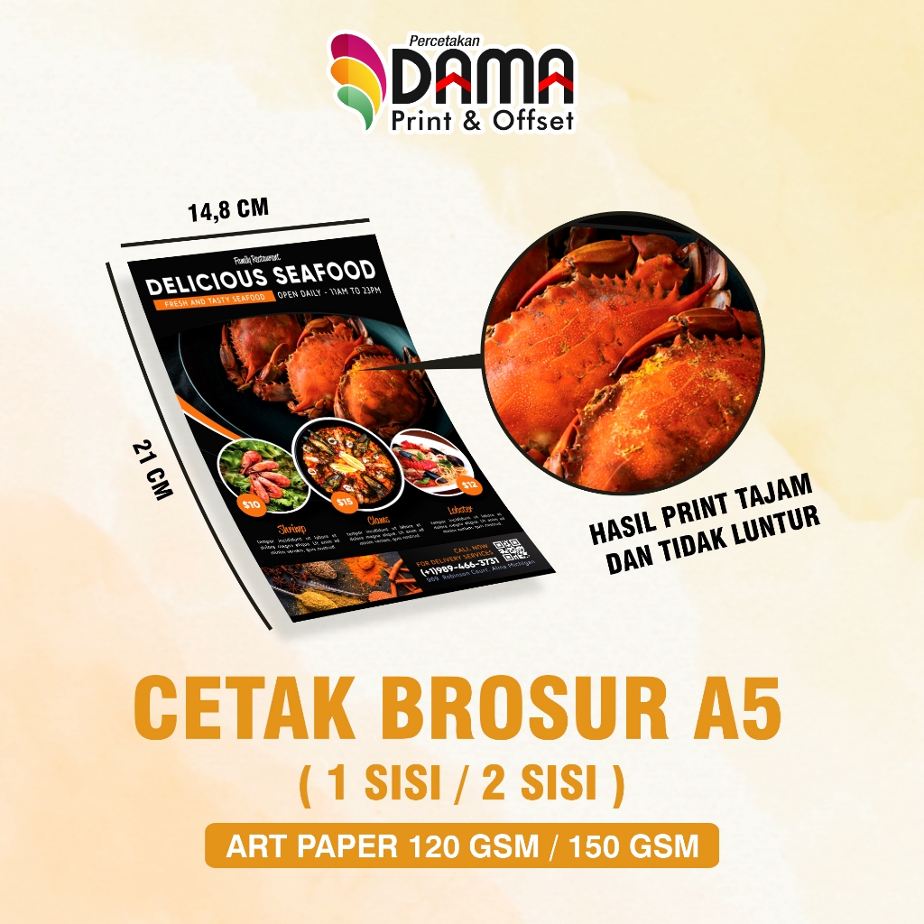 

CETAK BROSUR PROMOSI TERMURAH SATUAN | UKURAN A5 / A4 KERTAS ARTPAPER 150 GSM | EXPRESS SAME DAY | 1 HARI SIAP