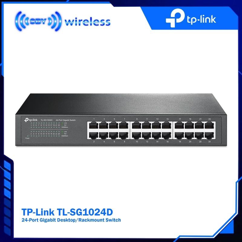 TPLINK TL-SG1024D Switch Hub 24 Port Gigabit Unmanaged