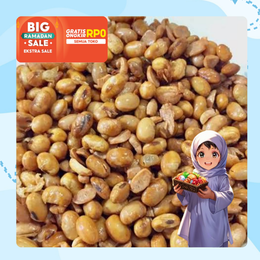 

Kacang kedelai 250gr renyah dan gurih