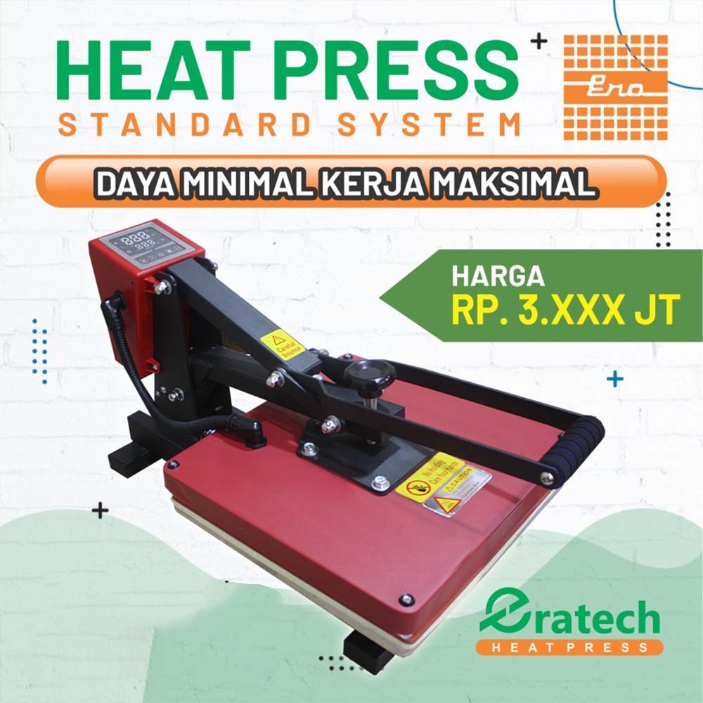 MESIN SABLON DIGITAL | MESIN HEAT PRESS | MESIN PRESS BAJU STANDART