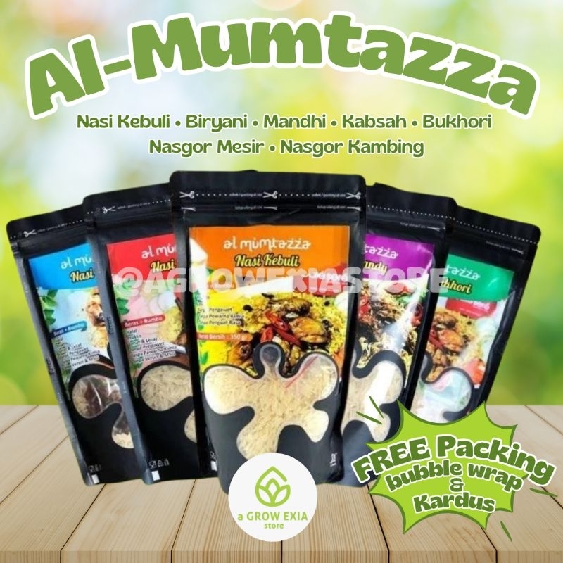 

Al-Mumtazza Nasi Kebuli Biryani Mandhi Kabsah Bukhori Instan Kemasan Family Pack 350 gr