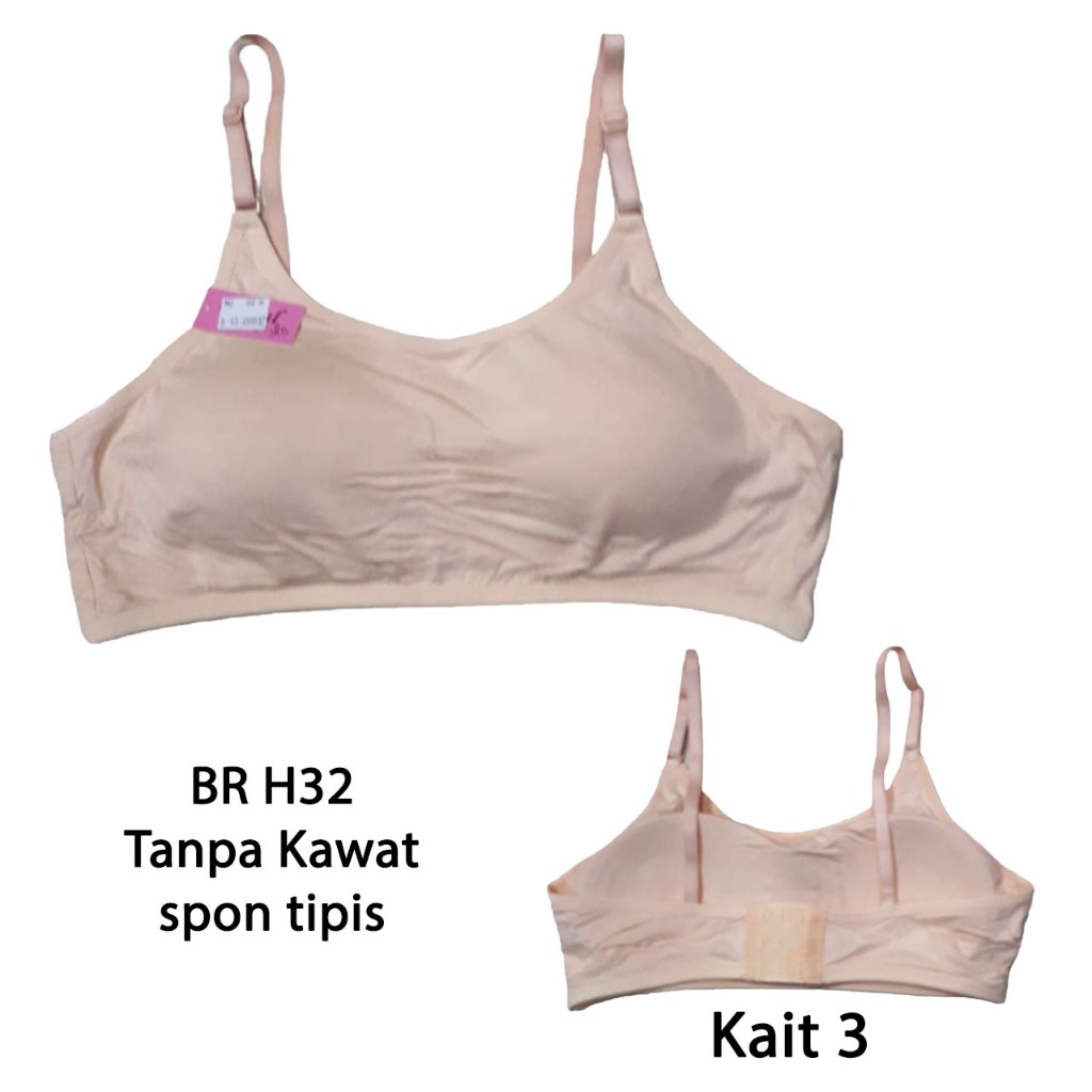 BR H32 BRA/BH ada spon tanpa kawat ukuran 34,36,38
