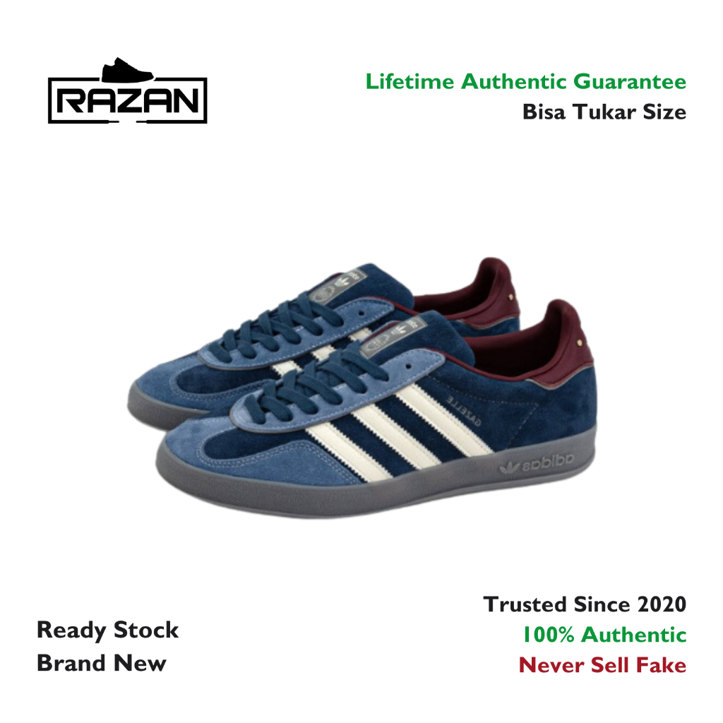 Adidas Gazelle Indoor Crew Navy 100% Authentic Original