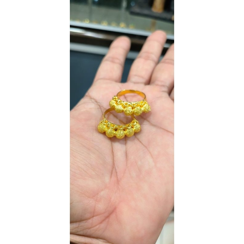 Cincin boba 5 viral bahan lapis emas crum