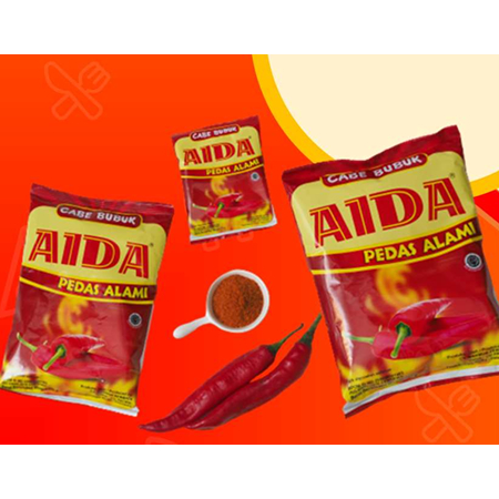 

Cabe Bubuk Extra Pedas Aida 250gr, 500gr