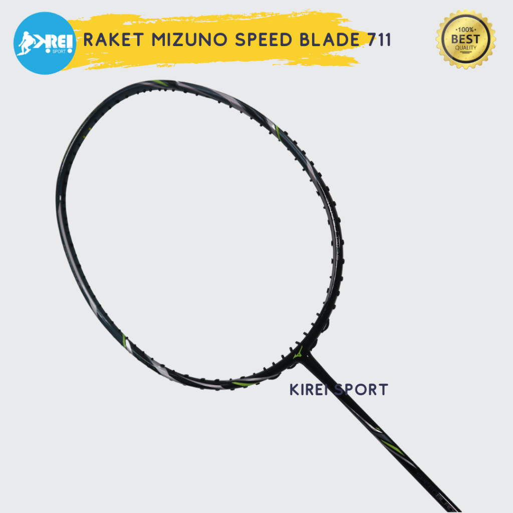 Raket Badminton Mizuno Techno Blade 711 Carbon Head Heavy/Raket Smash Original Japan