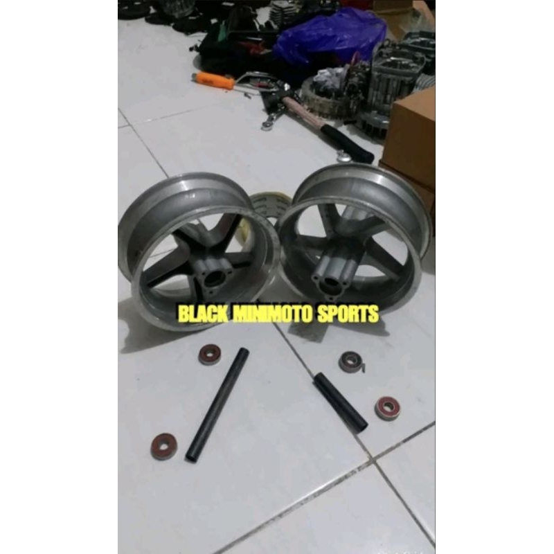 Velg Racing Mini GP Palang 5 Kuat Anti Oleng Ring 6.5 Inch-Velg Mini SCOOTER GOPED X5 Trbaik IMPORT