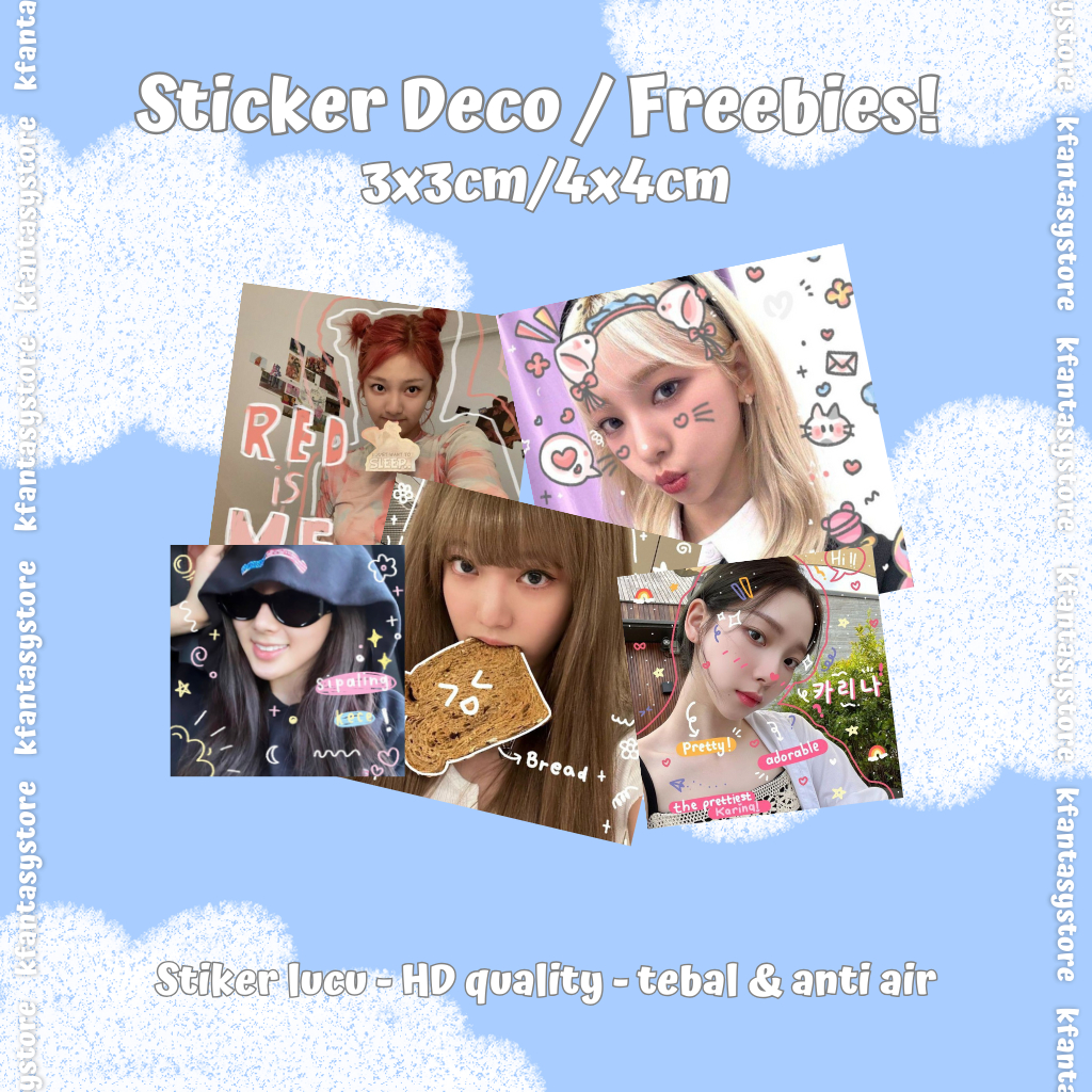 (50Pcs) Sticker Mail Deco Kpop Lucu untuk Freebies ala sellkor