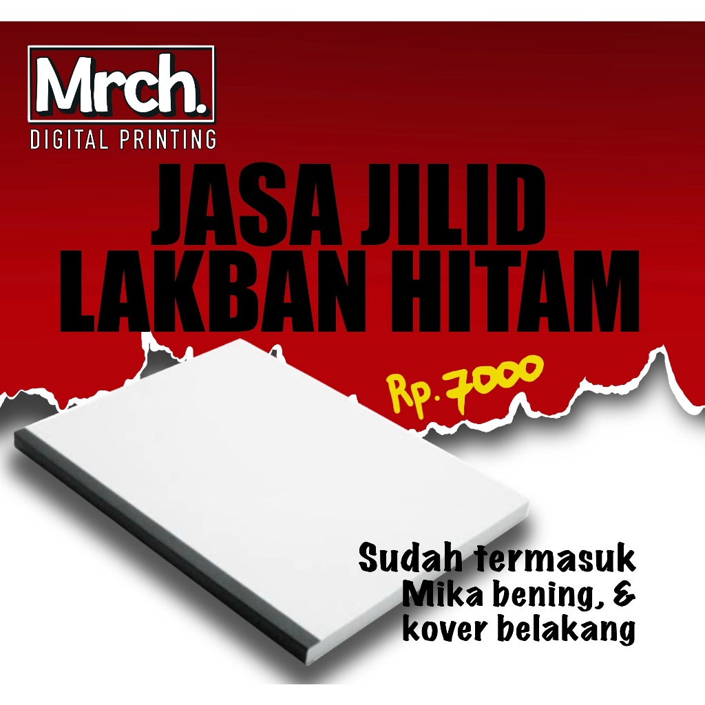 

Jasa jilid plastik mika dan hard cover lakban hitam Murah & Cepat