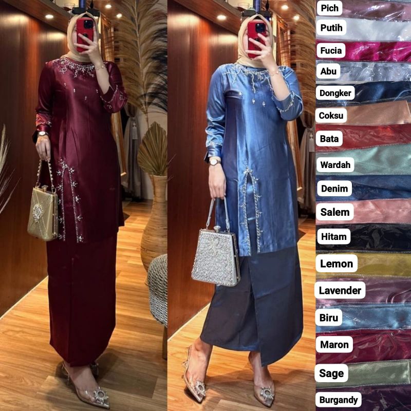 BAJU KURUNG MELAYU MUTIARA /BAJU KURUNG SET ROK
