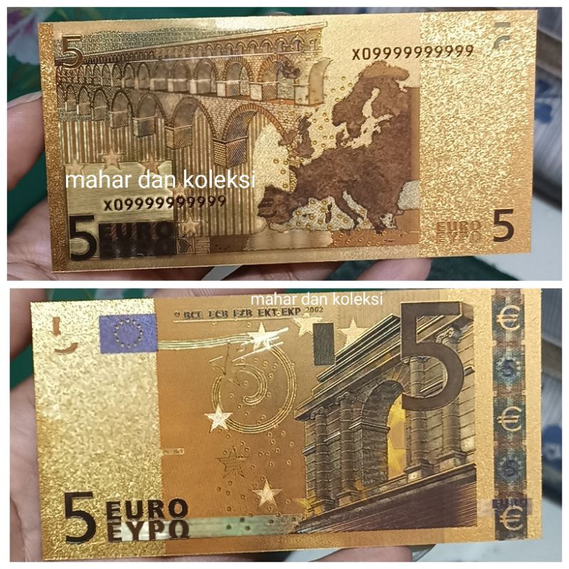 SOUVENIR GOLD FOIL 5 EURO