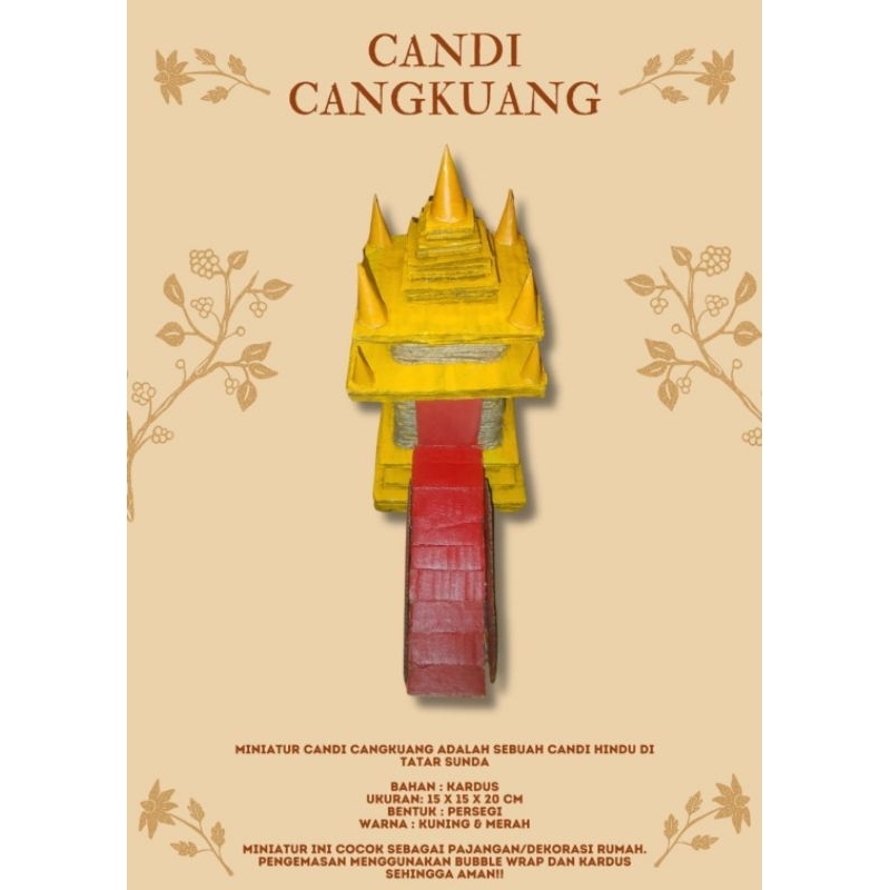 Miniatur Candi Cangkuang | Prakarya Sekolah | Candi wCangkuang