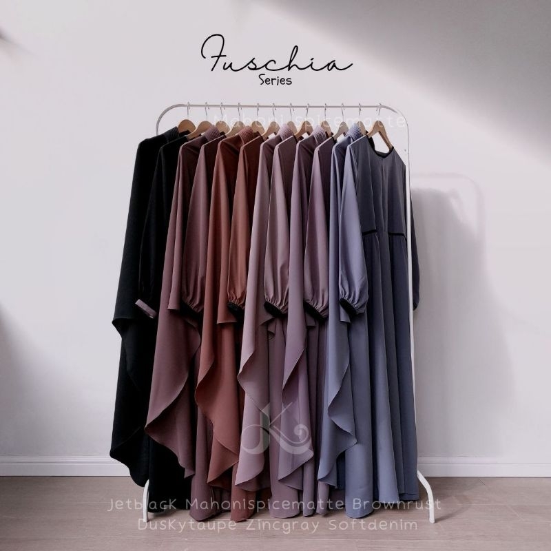 Set Gamis Wanita Fuschia Series by Kenahaya