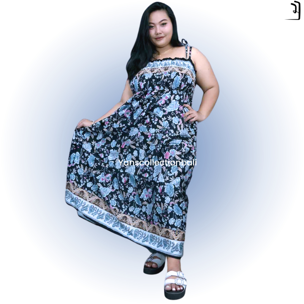 Daster kemben canda wanita jumbo motif dress