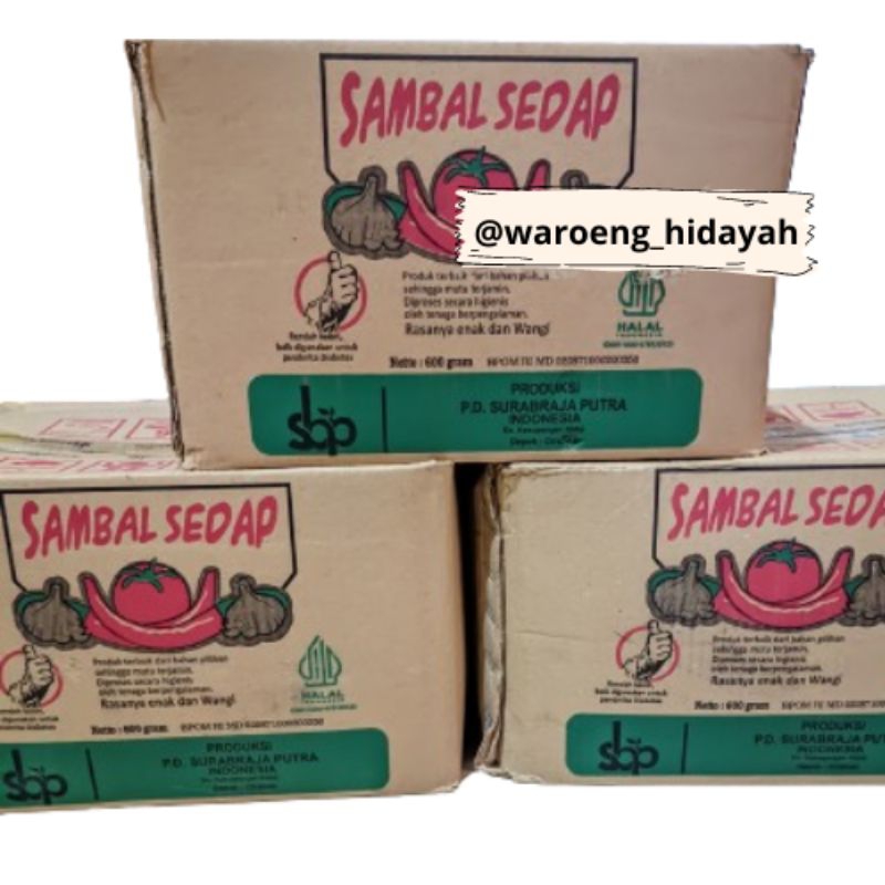 

(1 dus/15 Kg) Saos Sambal Sedap SB Khas Cirebon