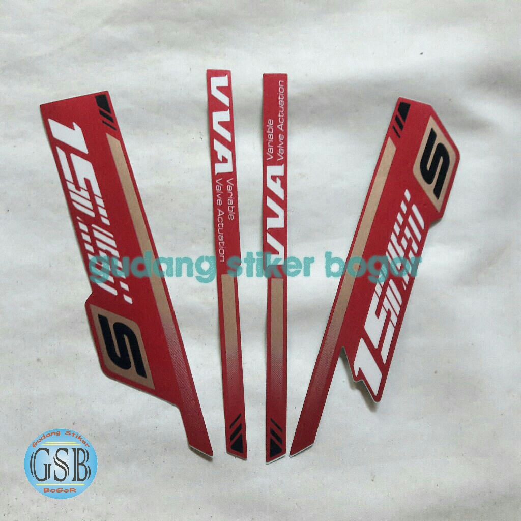 STRIPING STIKER LIS LES MOTOR LEXI S VVA 155 2024 MERAH